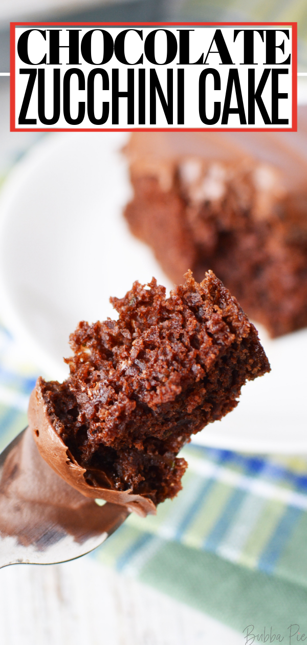 Chocolate Zucchini Cake Pin 1