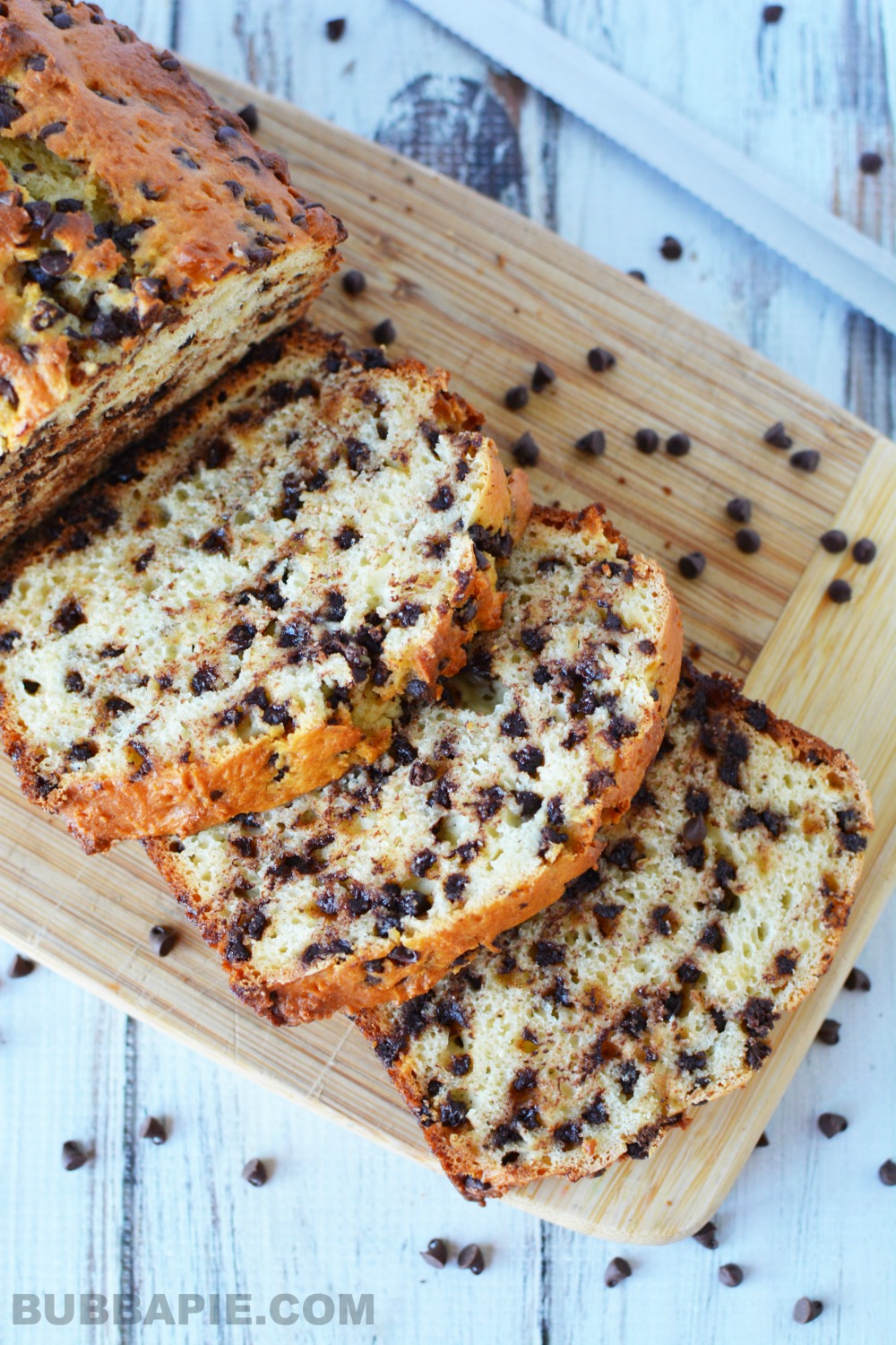 Easy Chocolate Chip Bread Loaf Recipe - BubbaPie