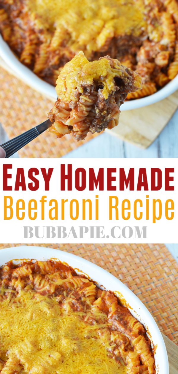 Easy Beefaroni Recipe Pin