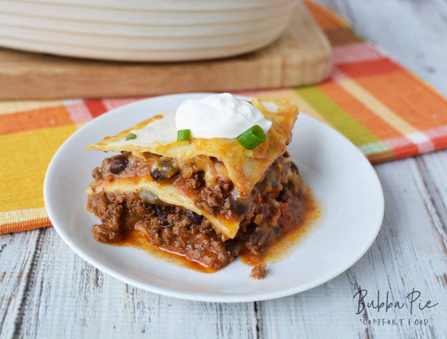 This Taco Lasagna Recipe is the perfect casserole for your family dinner. 