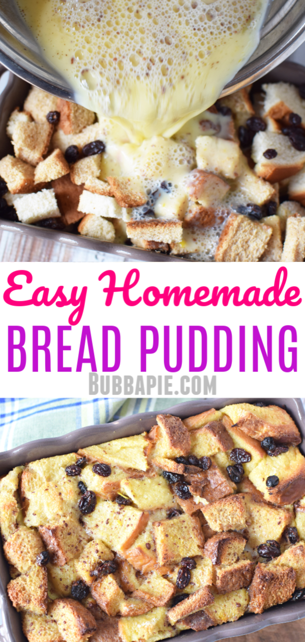 Easy Homemade Bread Pudding