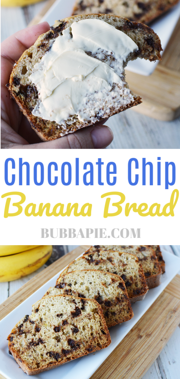 chocolate chip banana bread pin