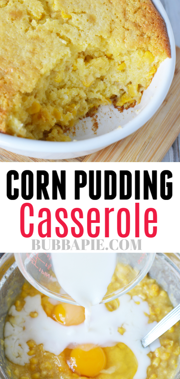 corn pudding casserole pin