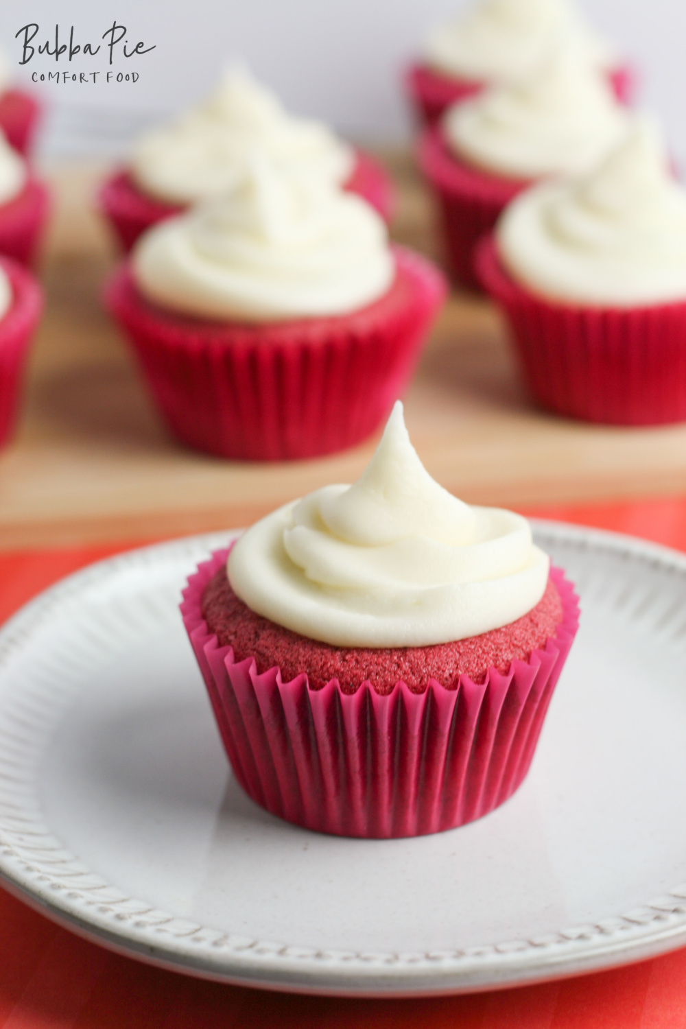 gluten free red velvet cupcake recipe is perfect for Valentine's Day!