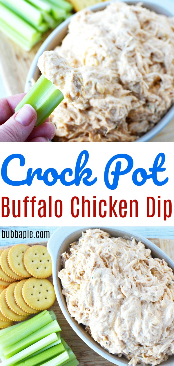 Easy Crockpot Buffalo Chicken Dip - BubbaPie