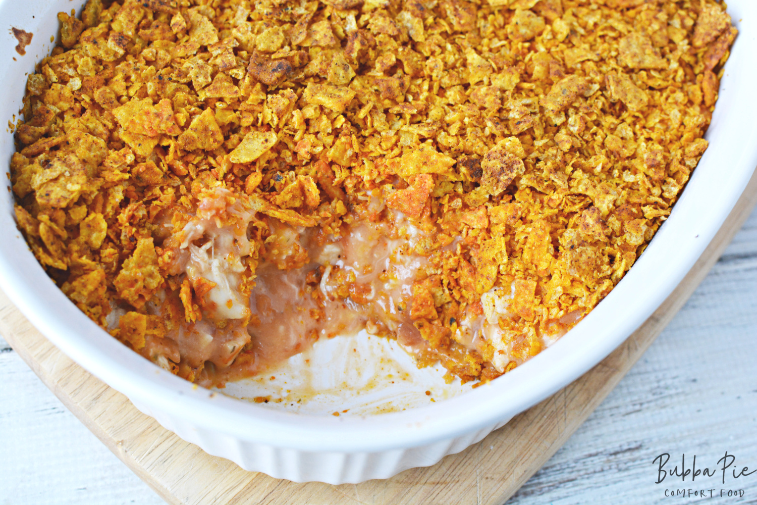 Mexican Chicken Casserole is great when made with Doritos!