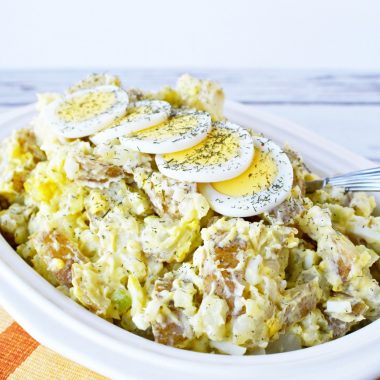 Learning How To Make Potato Salad is easy. Use small red potatoes or Yukon Gold potatoes