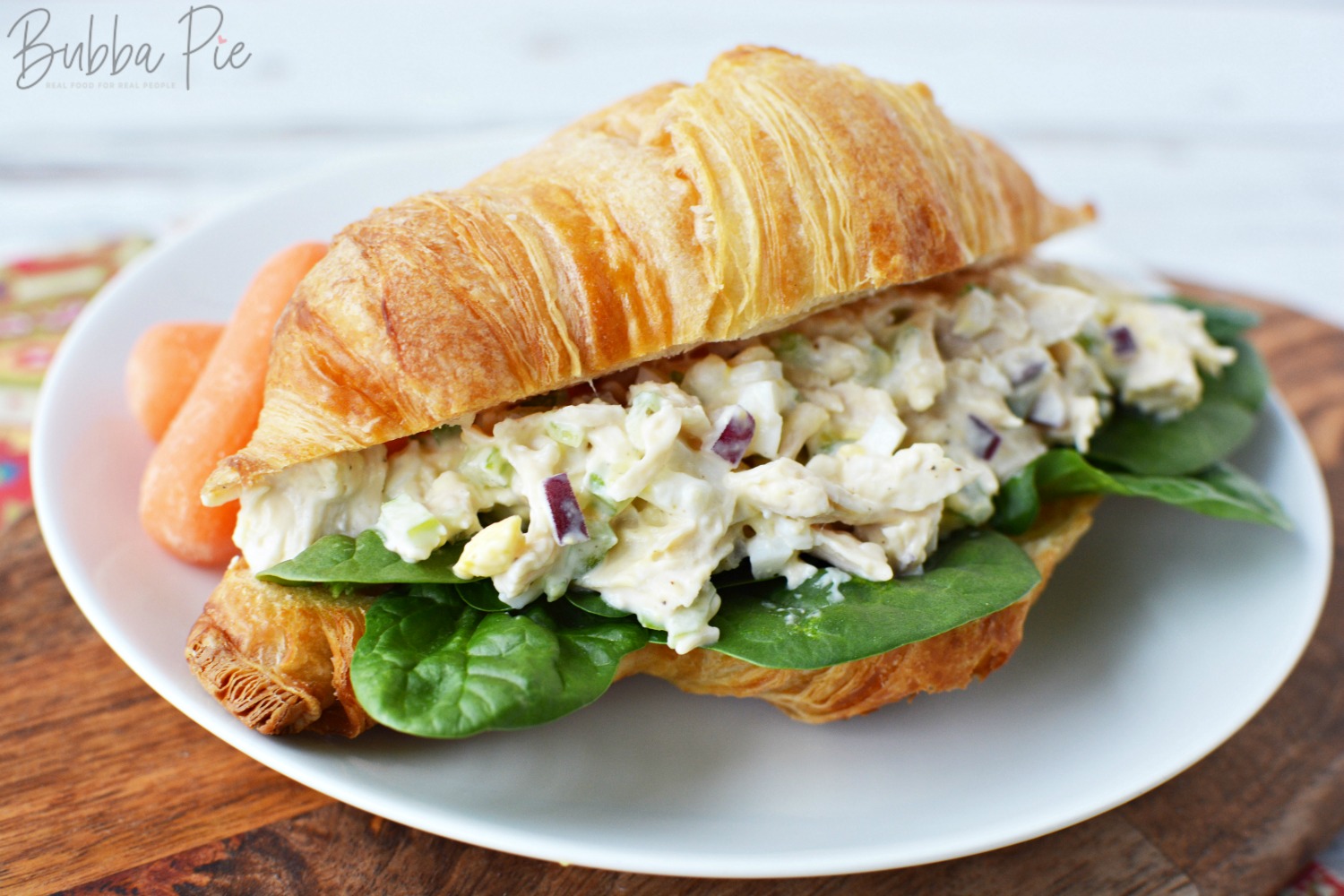 Southern Chicken Salad on a soft buttery baked croissant 