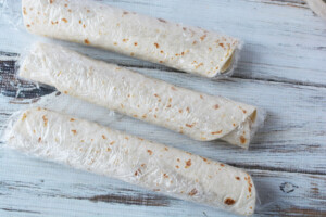 wrap tortillas and refrigerate