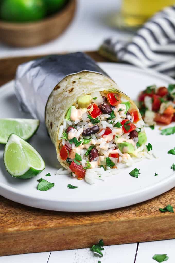 Vegetarian Comfort Food Burrito
