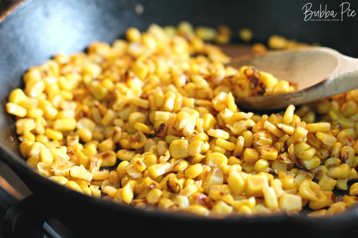 mexican corn salad is made with roasted corn or elote