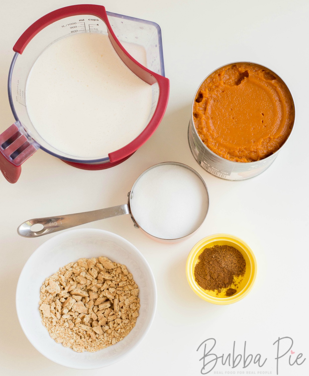 Easy Pumpkin Mousse Recipe ingredients include heavy cream, pumpkin and graham crackers