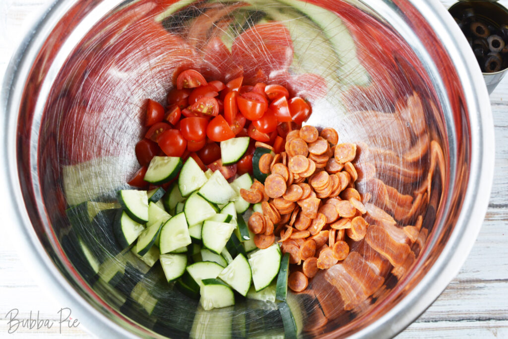 Easy Rotini Pasta Salad Recipe BubbaPie