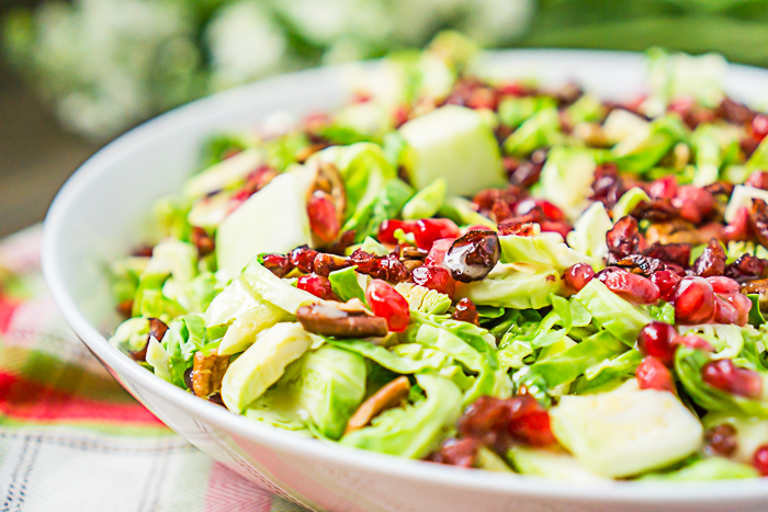 Cranberry Apple Salad On a Thanksgiving Table