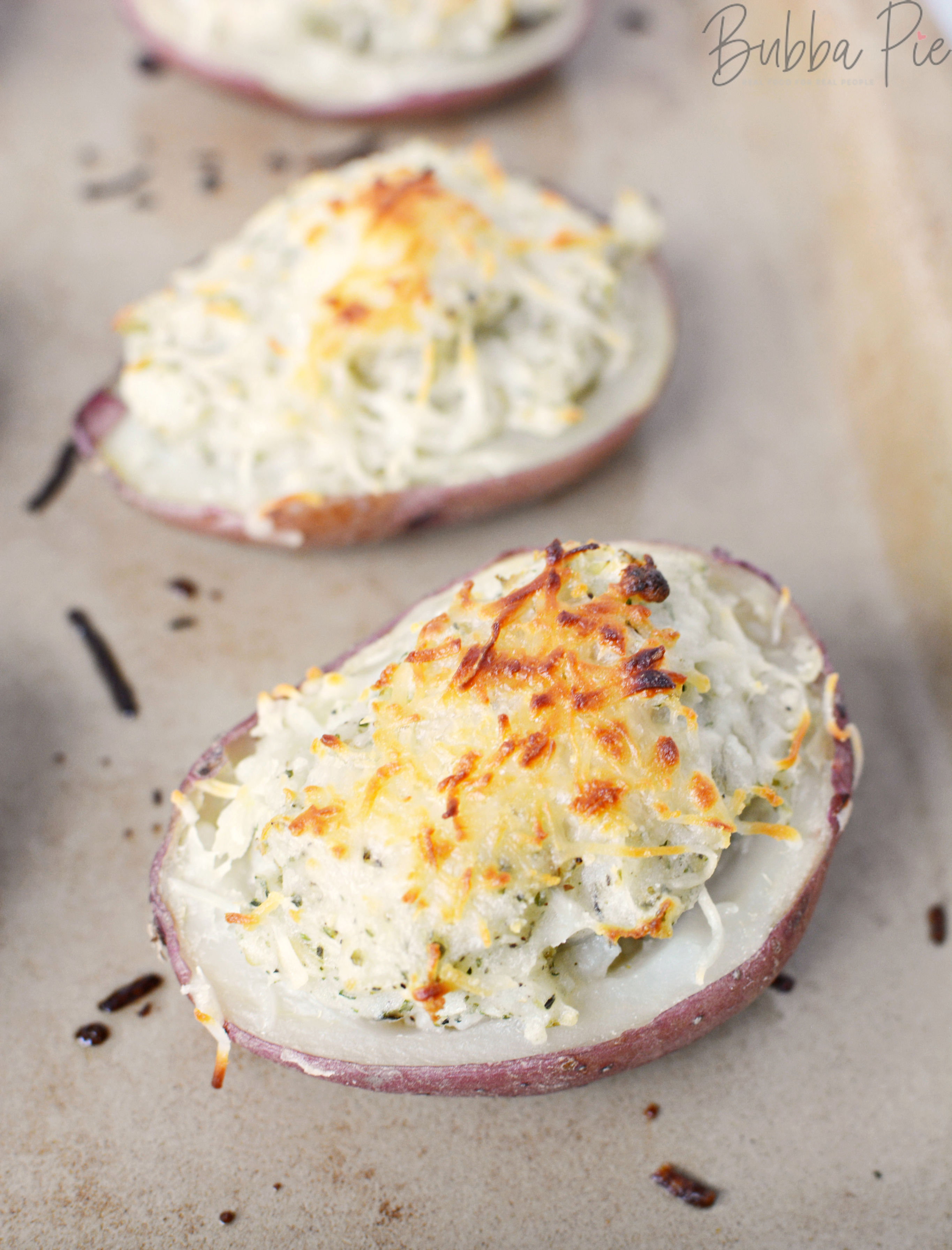 Loaded Twice Baked Red Potatoes