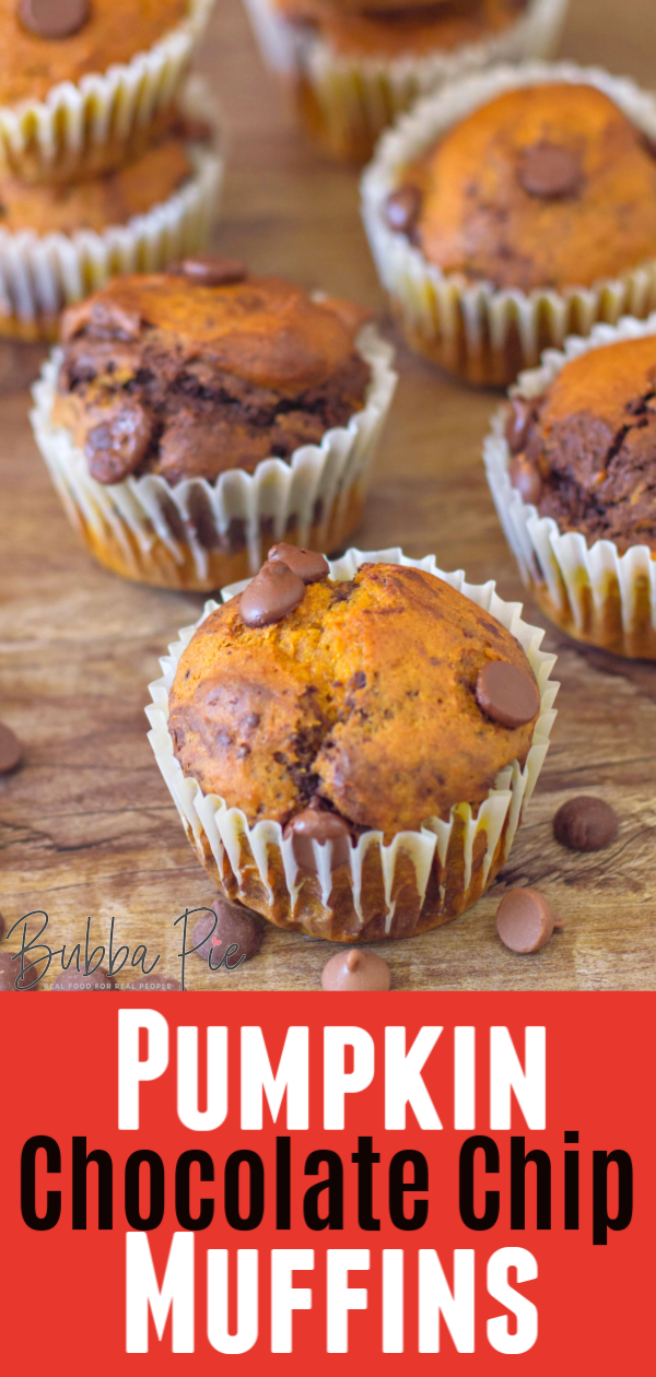 Pumpkin Chocolate Chip Muffins Pin