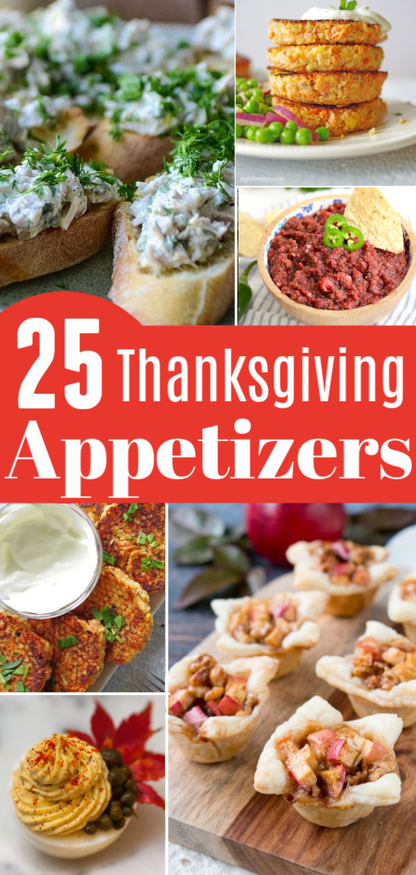 thanksgiving appetizers roundup Pin