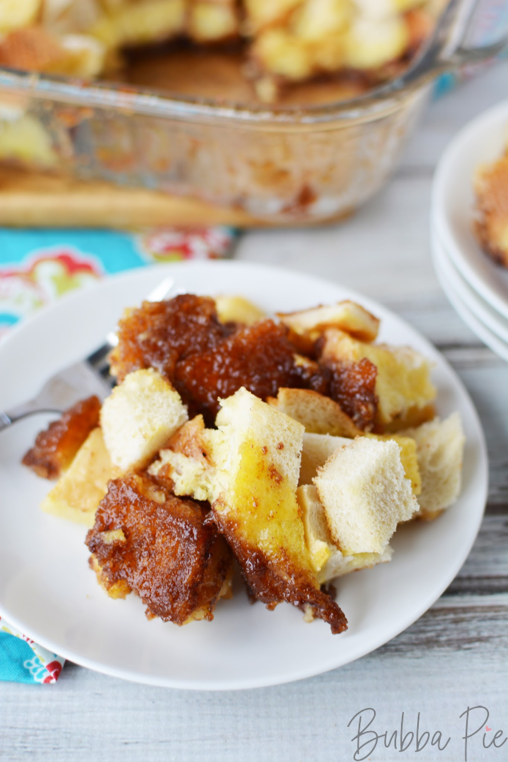 French Toast Bake Recipe is made with eggs, cinnamon and brown sugar