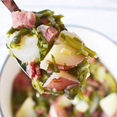 Easy Ham, Green Beans and Potato Recipe