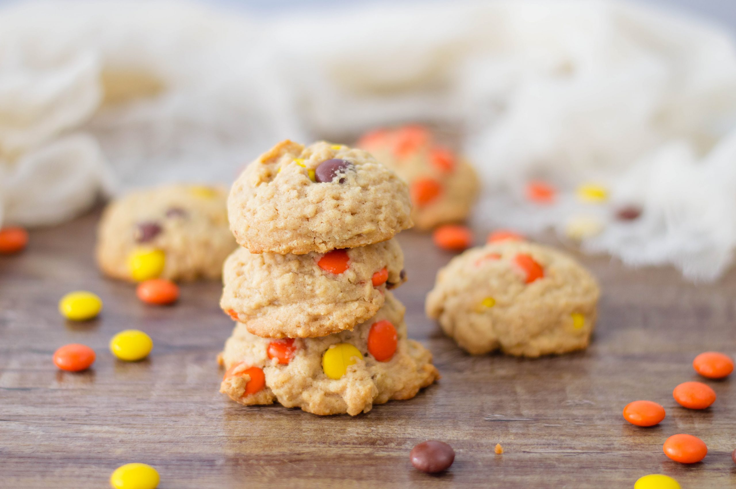 Oatmeal Reese's Pieces Cookies