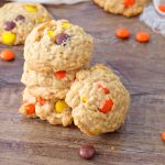 Peanut Butter Oatmeal Cookies with Reese's Pieces