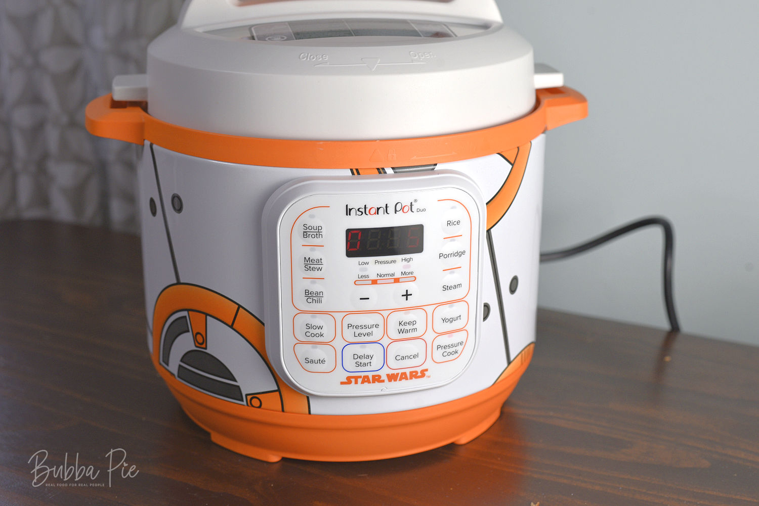 A star wars themed instant pot sitting on a table