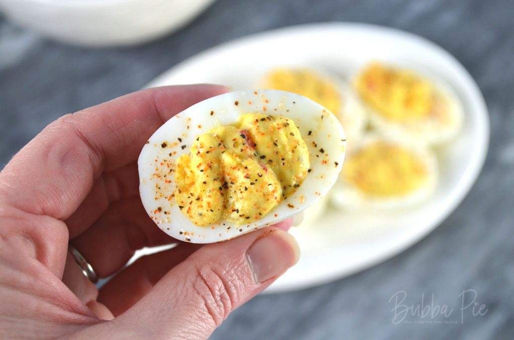 Cajun Deviled Eggs BubbaPie