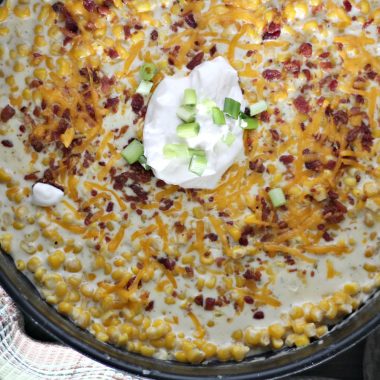 cream cheese corn recipe can be used as a side dish or a dip