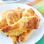 Bisquick Chicken Fingers Recipe ready to serve for dinner.