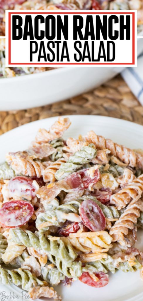 Bacon Ranch Pasta Salad Recipe - BubbaPie