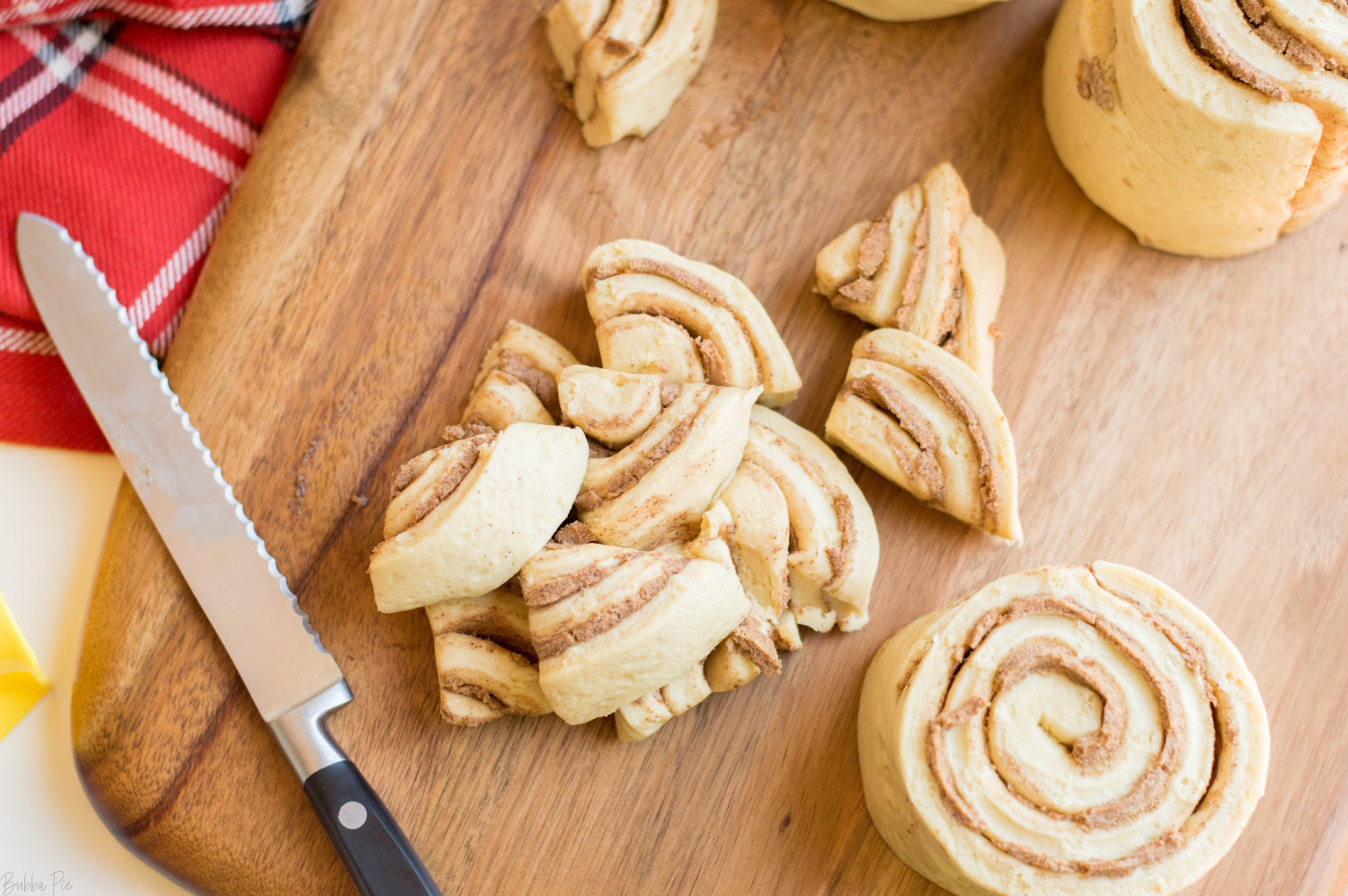 Cinnamon Roll Casserole is made by cutting up refrigerated Cinnamon Roll Dough. 