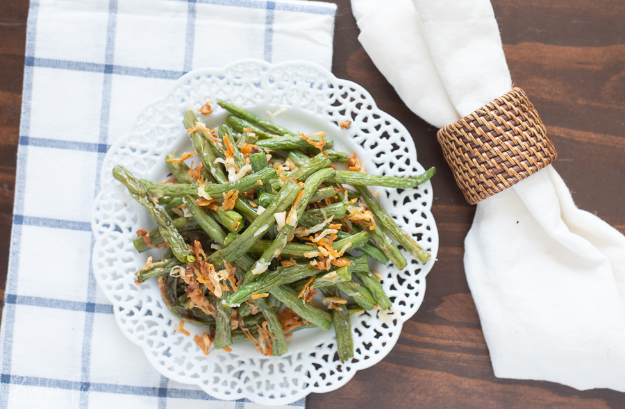 Garlic Parmesan Roasted Green Beans