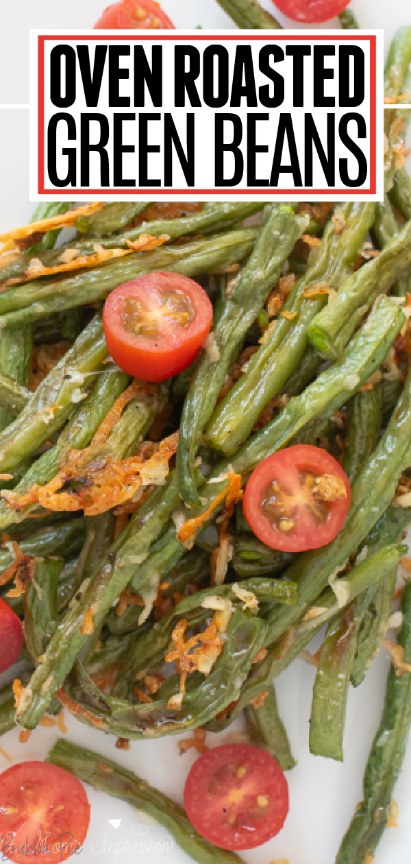 Oven Roasted Green Beans Pin 1