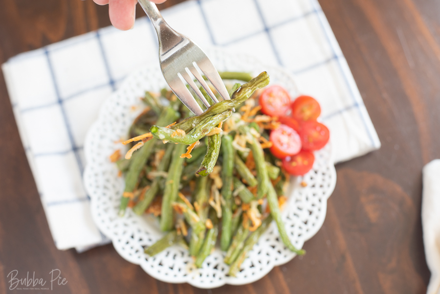 Oven Roasted Green Beans Recipe makes a great side dish for Thanksgiving.