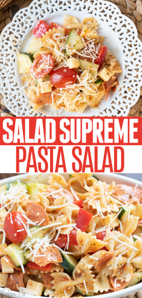 Salad Supreme Pasta Salad - BubbaPie