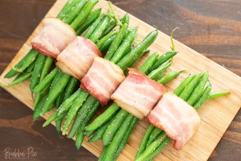 Bacon Wrapped Green Beans With Maple Glaze BubbaPie