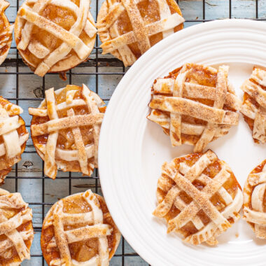 Apple Pie Cookies cooling on wire rack before being served for dessert.