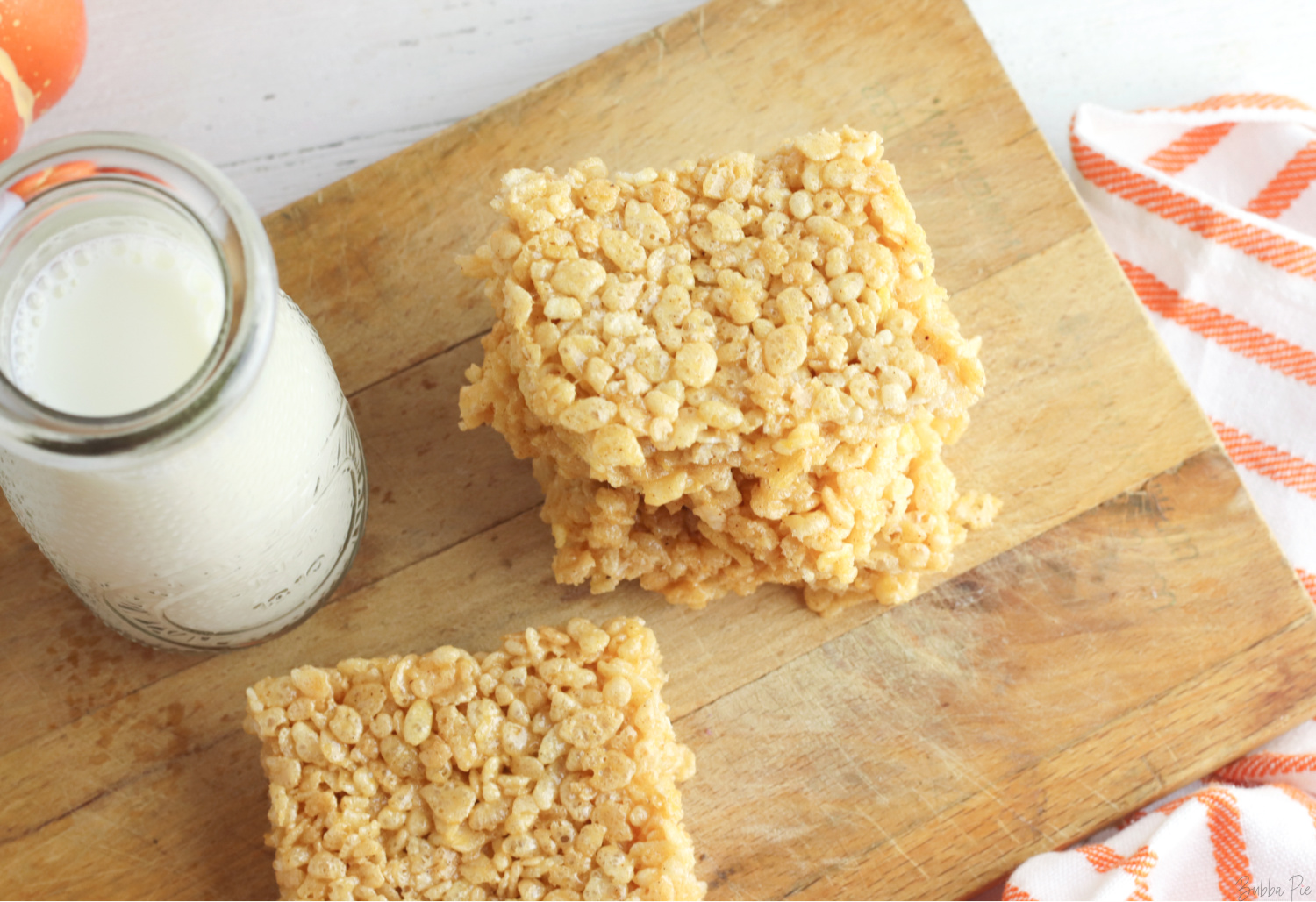 Pumpkin Rice Krispie Treats