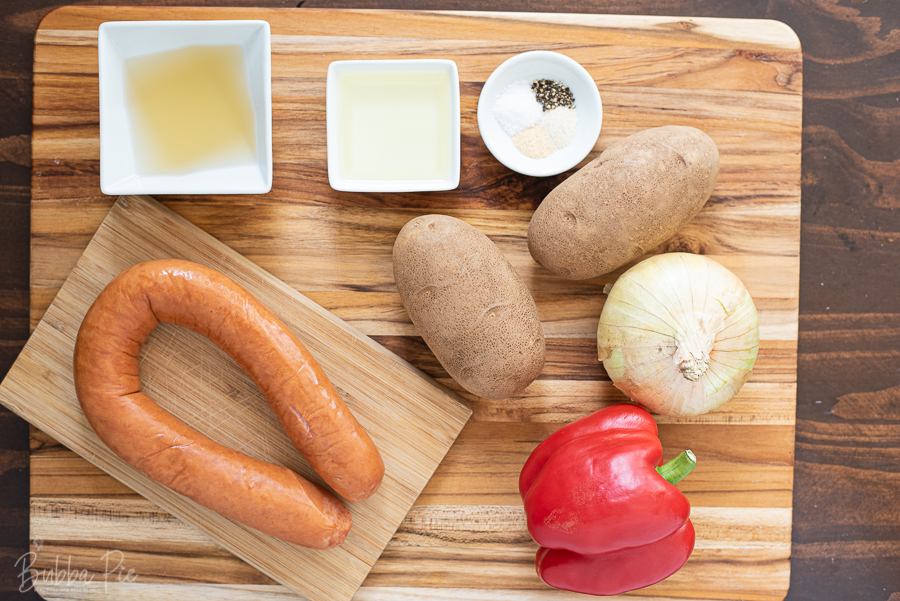 Smothered Potatoes With Sausage Ingredients