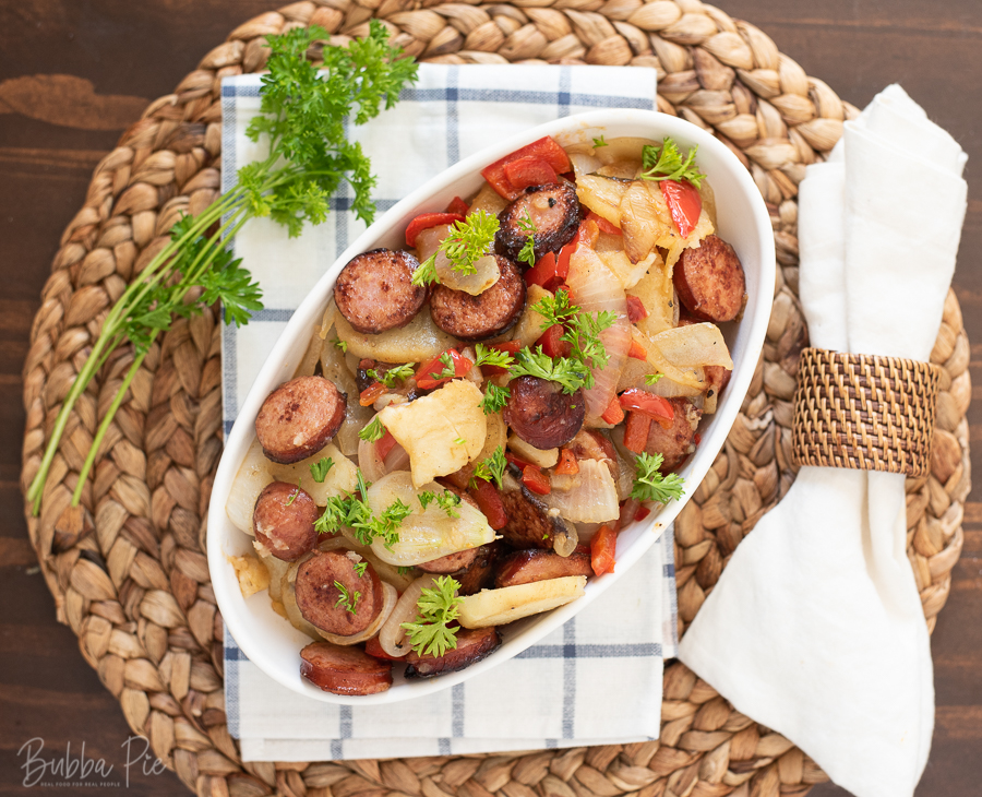 Smothered Potatoes With Sausage