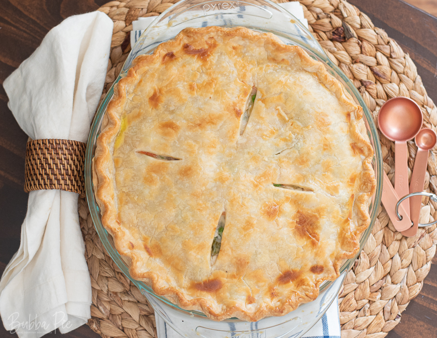 Baked Pot Pie with Leftover Turkey