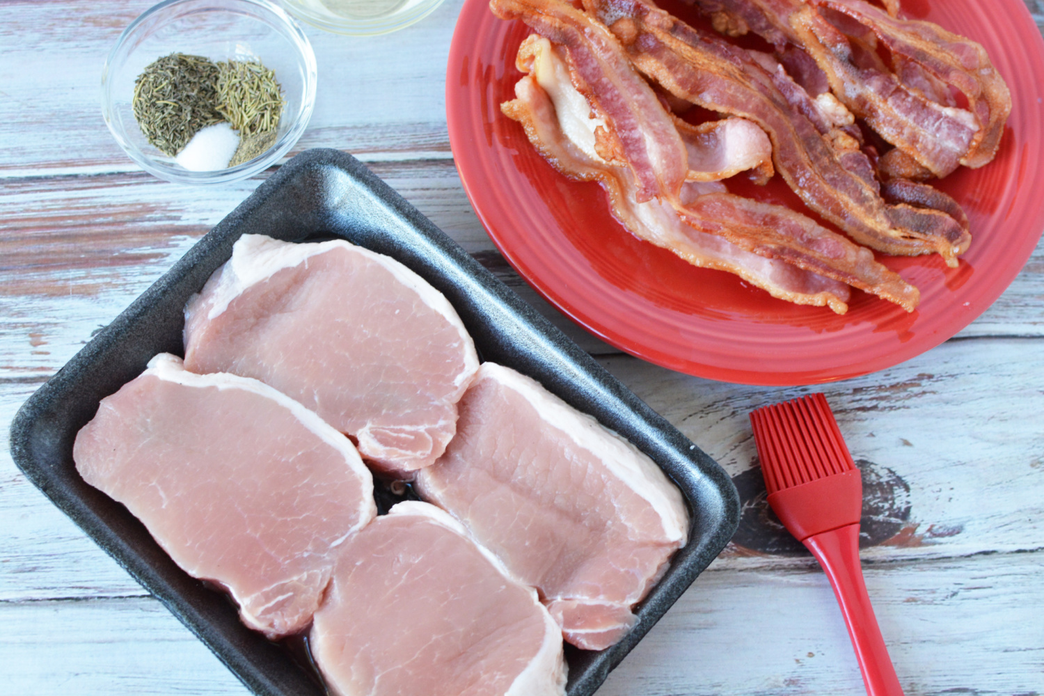 Bacon Wrapped Pork Chops Ingredients