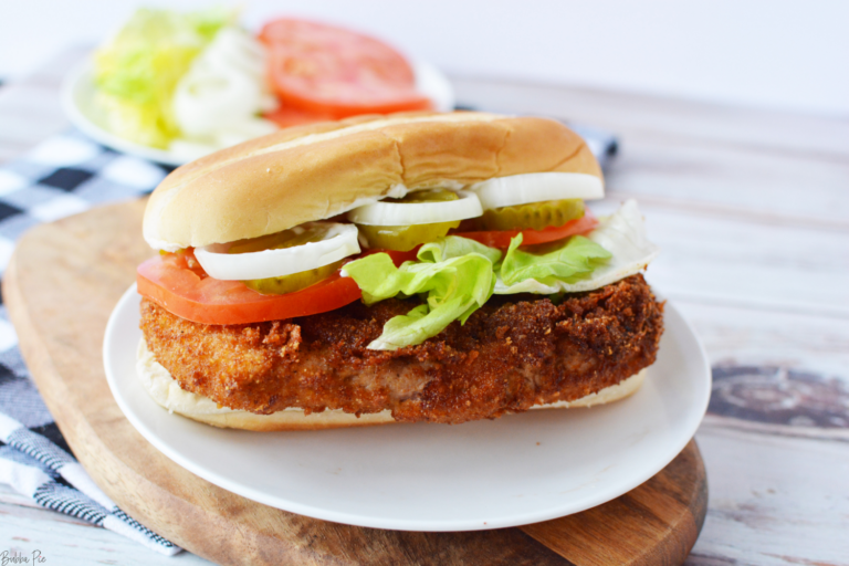 Breaded Pork Tenderloin Sandwich BubbaPie
