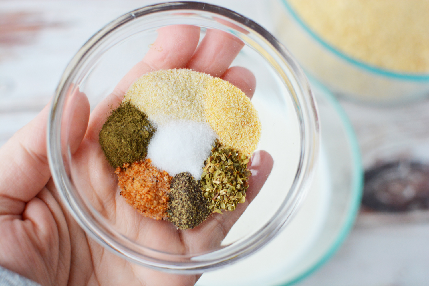 Seasonings added to the breading of the pork tenderloin sandwich.