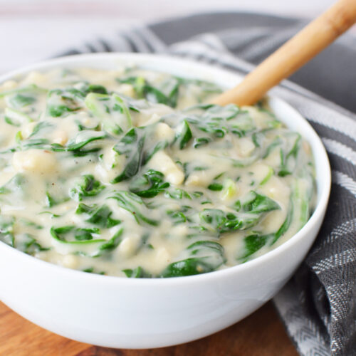 Easy Creamed Spinach - BubbaPie