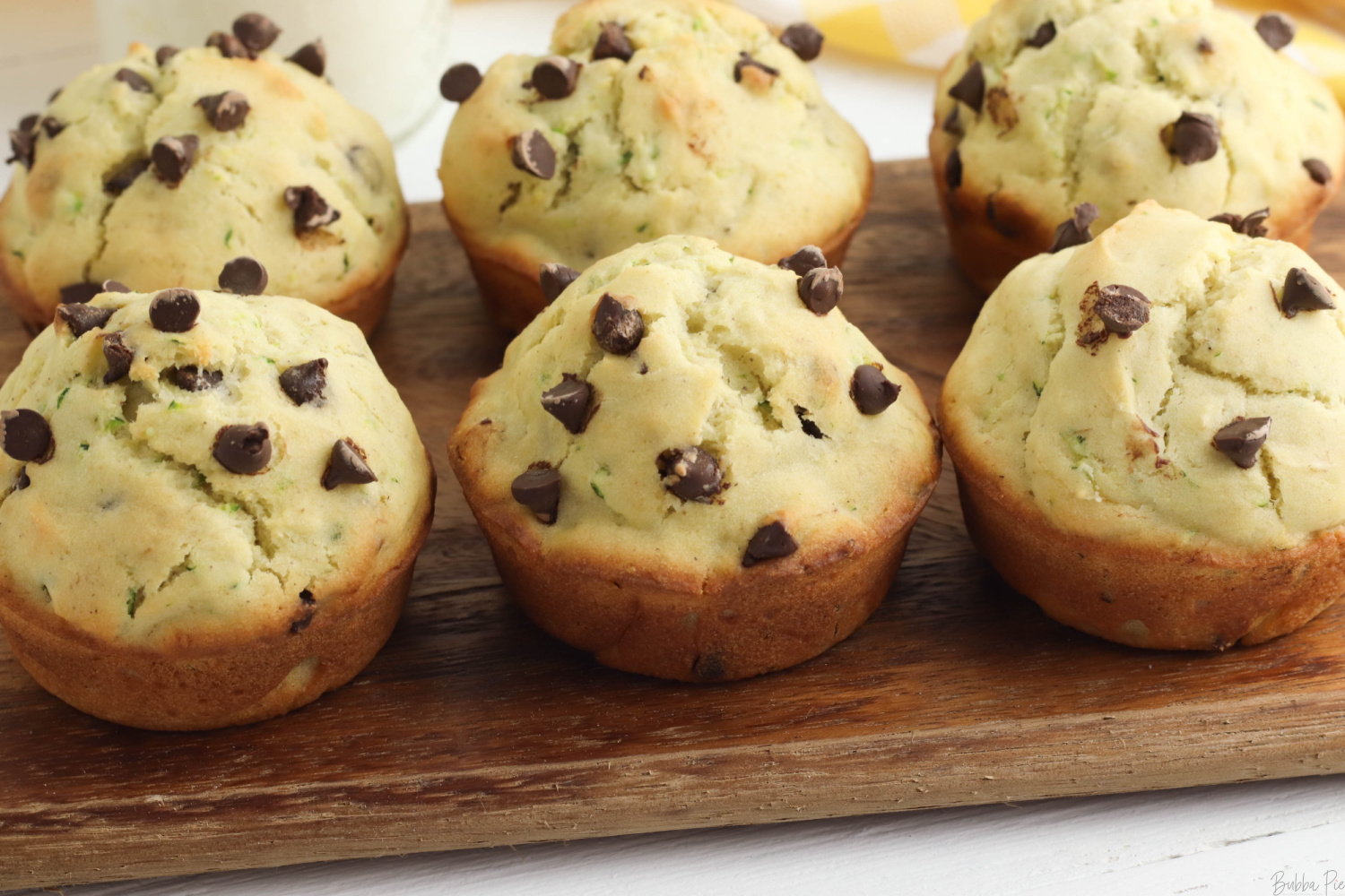 Banana Zucchini Muffins in a serving tray.