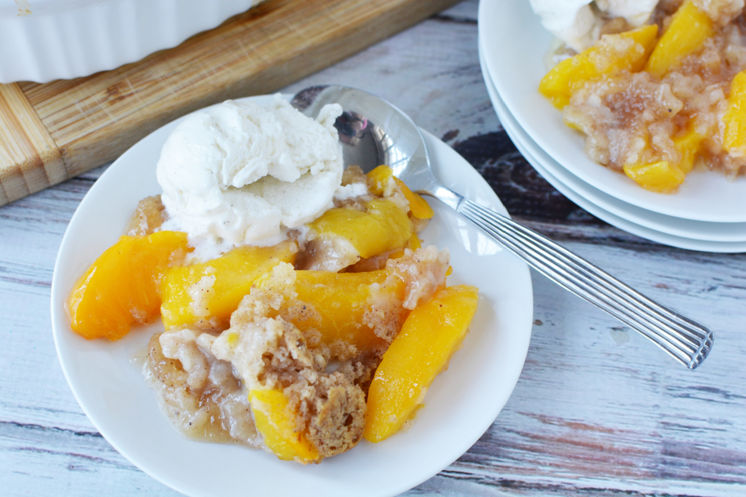 Bisquick Peach Cobbler