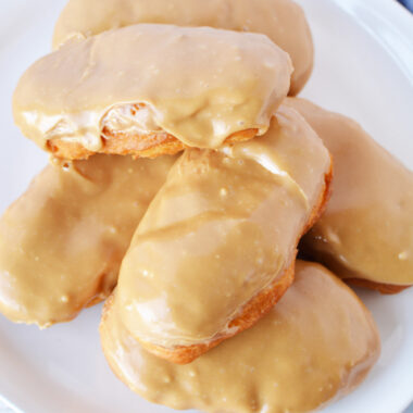 Maple Long Johns being served for breakfast.