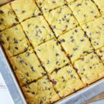 After Cake Mix Bars have cooled, cut into squares.