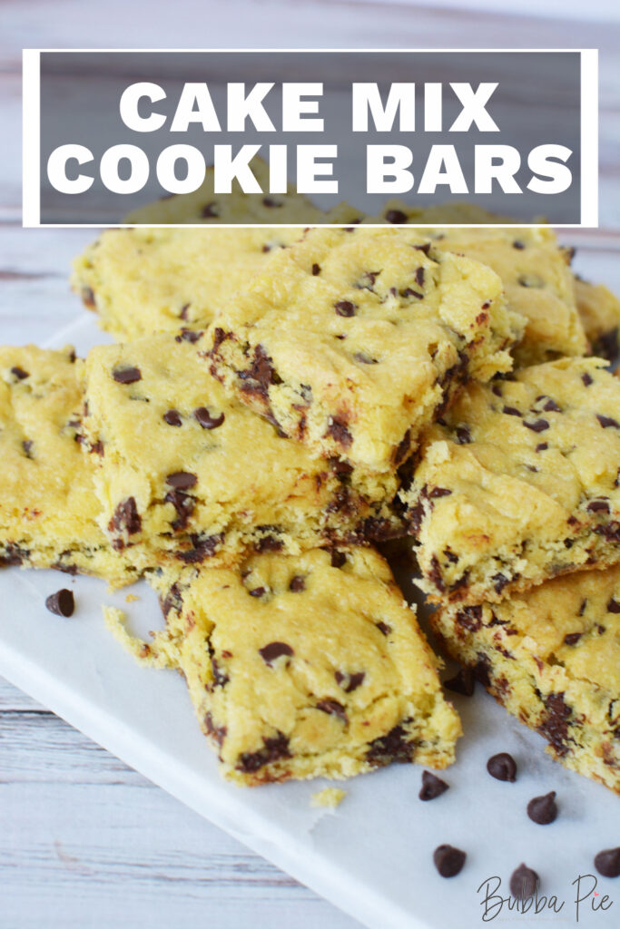 Cake Mix Cookie Bars Pin